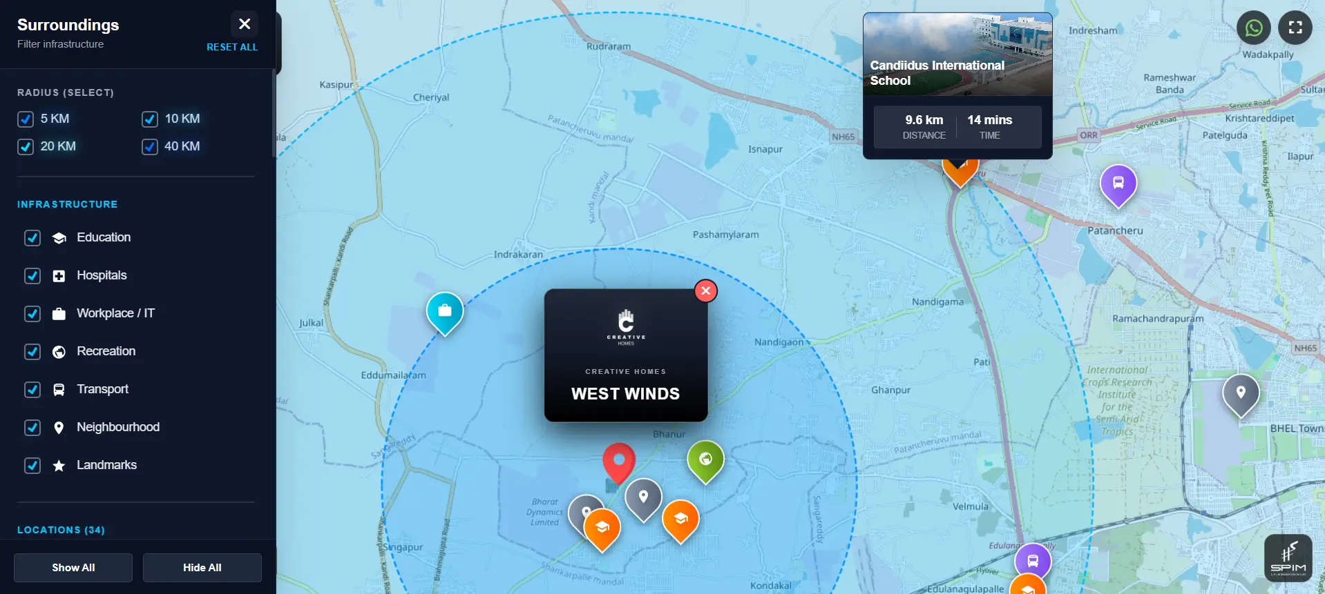 Interactive Map View